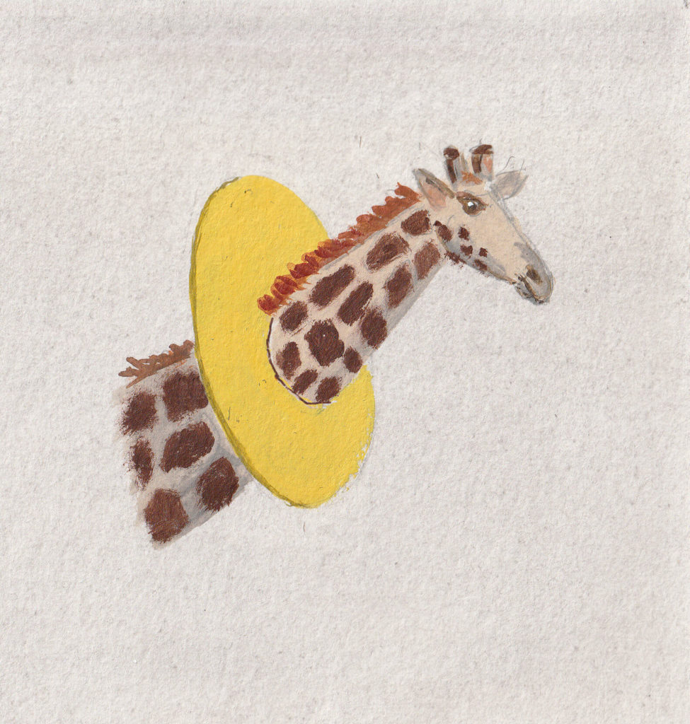 Energiebild Giraffe mit Halskrause