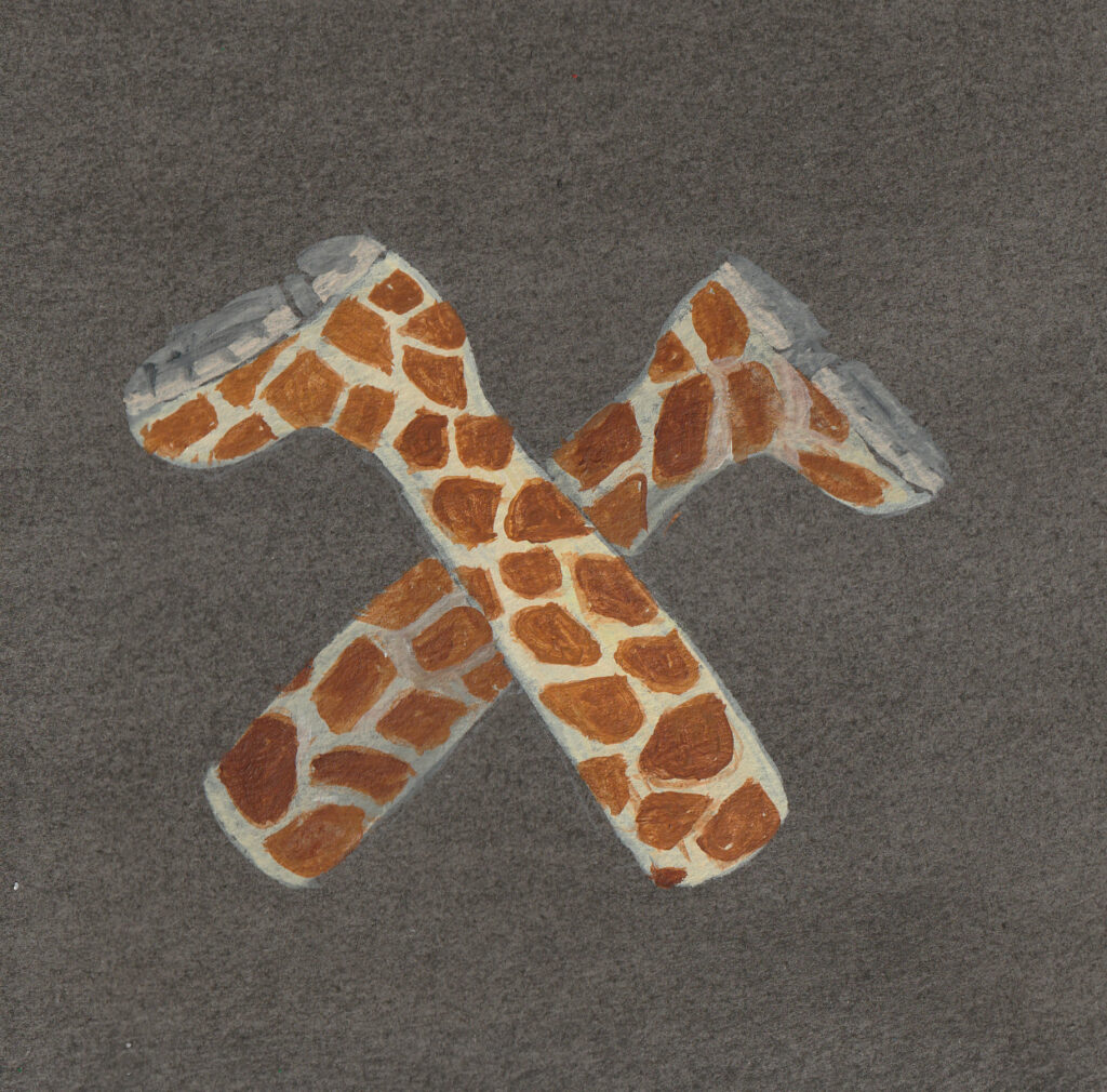 Stiefel Giraffenoptik