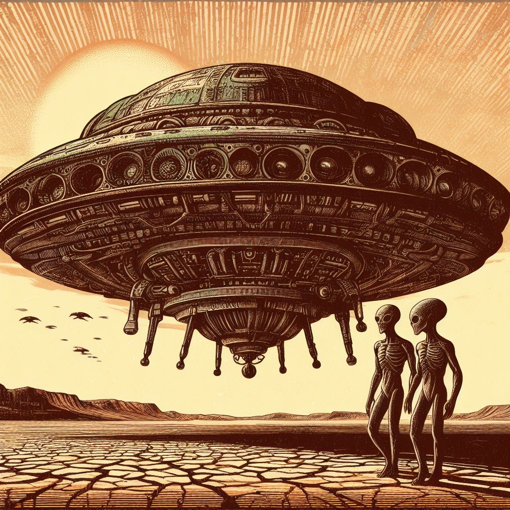 aliens mit Ufo