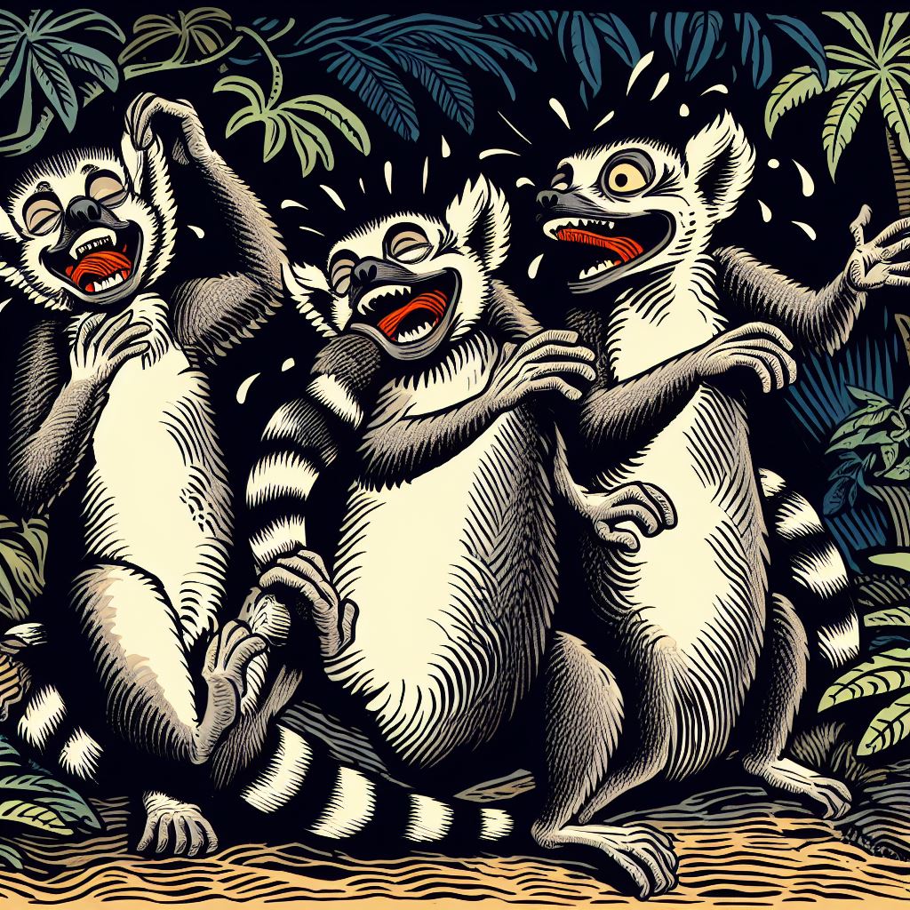 Lustige Lemuren