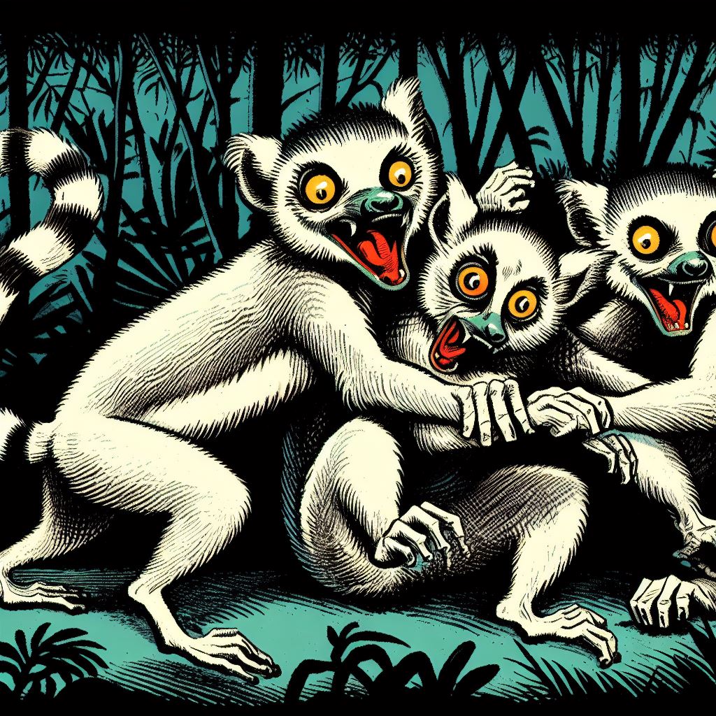 Lustige Lemuren