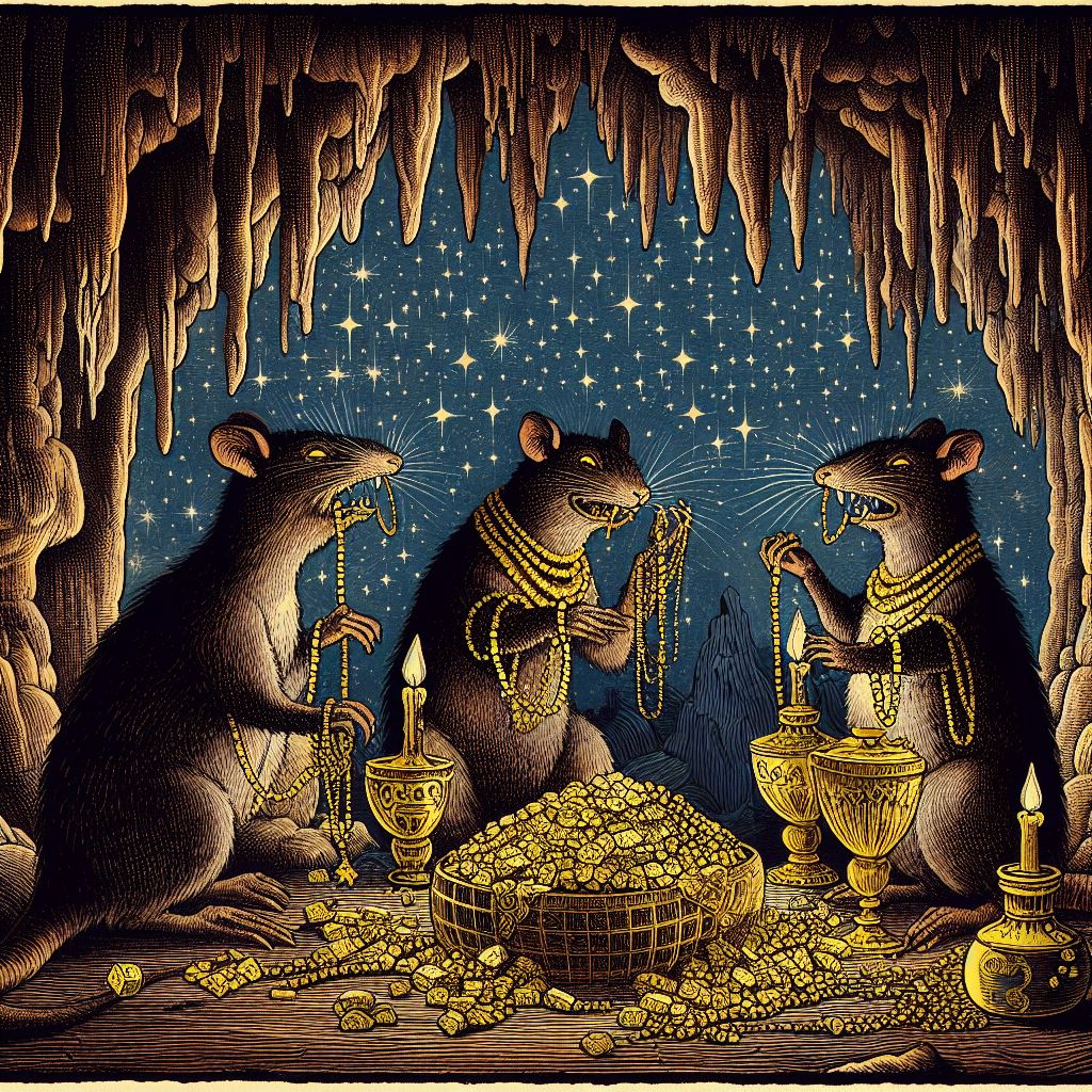 Ratten mit Goldschatz